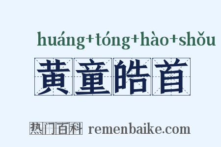 黄童皓首是什么意思的图片